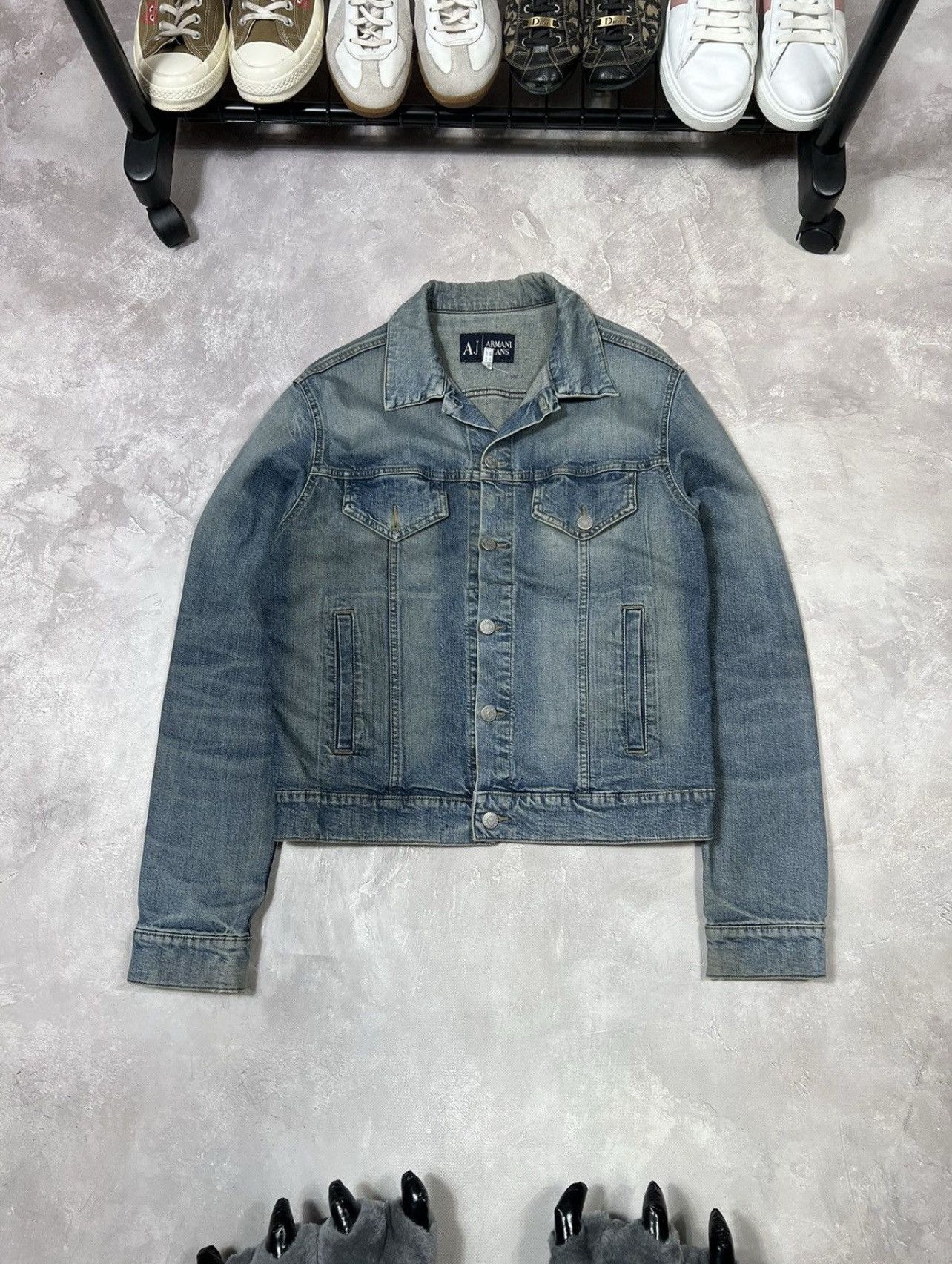 Armani Vintage Armani Jeans Y2k Dinim Jacket Size L / US 10 / IT 46 - 2 Thumbnail