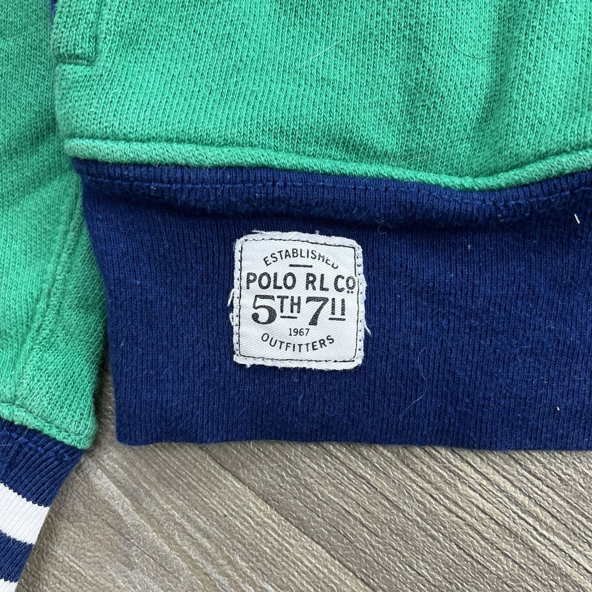 Polo Ralph Lauren Vintage Polo Raplh Lauren 3tone Lgb Style Zip Fur Hoodie Size US XL / EU 56 / 4 - 8 Thumbnail