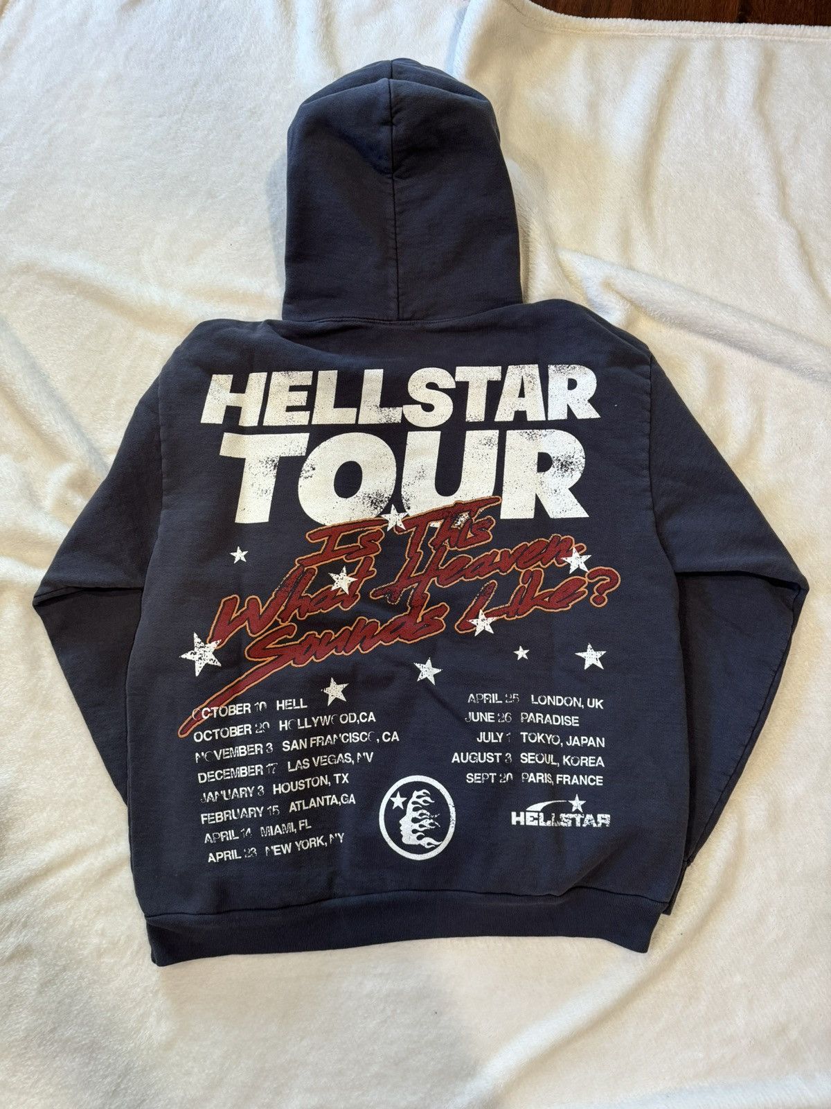 HELLSTAR Hellstar Records Tour Hoodie Vintage Black Size US L / EU 52-54 / 3 - 2 Thumbnail