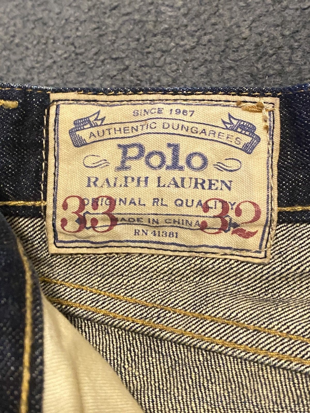 Designer × Polo Ralph Lauren × Vintage VINTAGE POLO RALPH LAUREN RAW SELVEDGE DENIM Size US 36 / EU 52 - 7 Thumbnail