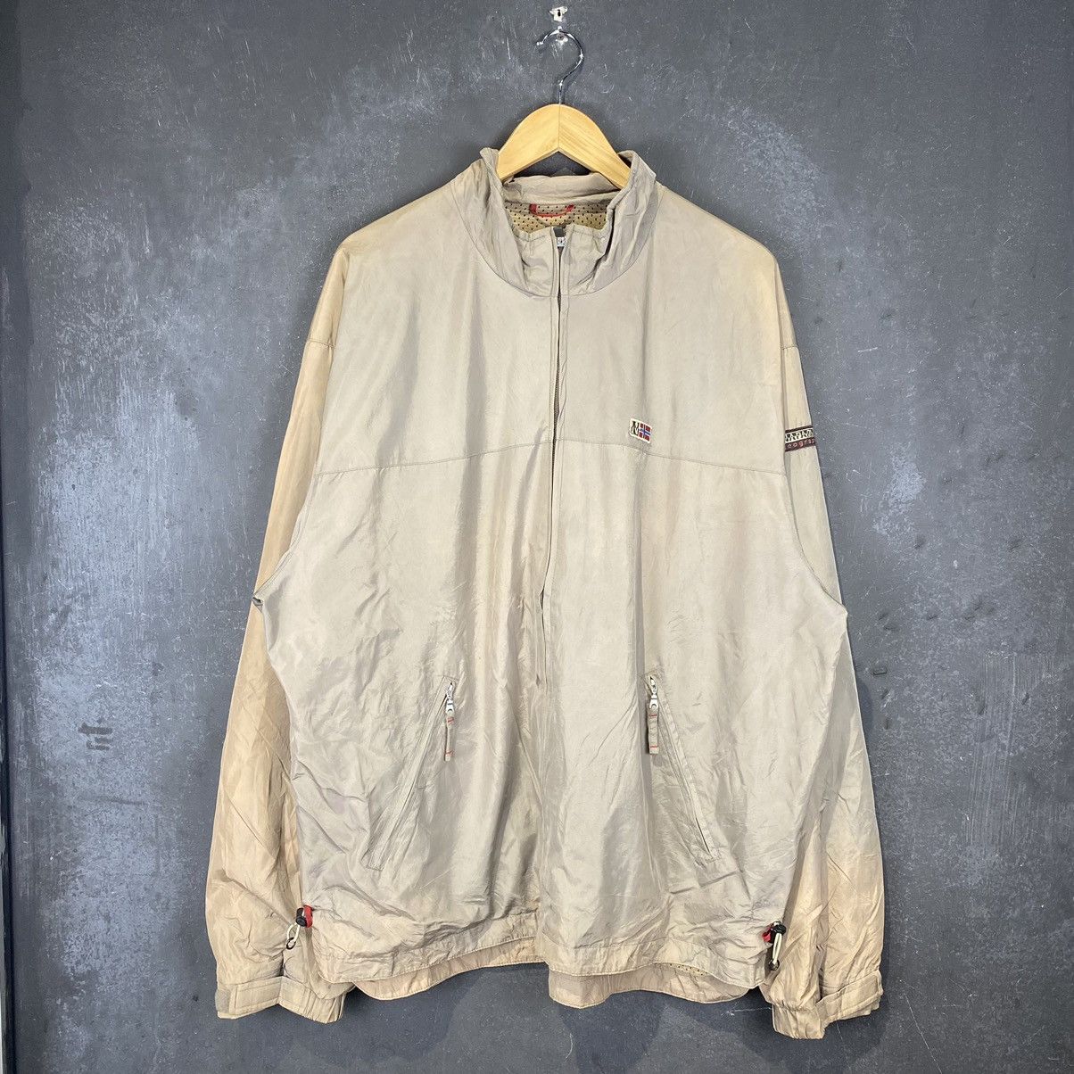 Napapijri Grail💥90s Napapijri Sunfaded Windbreaker Jacket Size US XXL / EU 58 / 5 - 1 Thumbnail