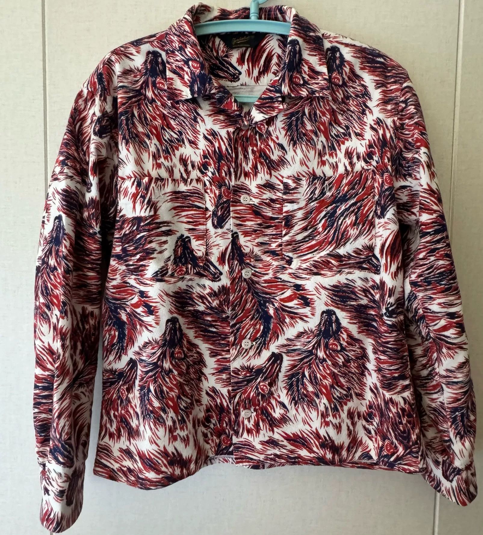 Tenderloin Tenderloin Long Sleeve Shirt Red Pattern Size US M / EU 48-50 / 2 - 1 Thumbnail