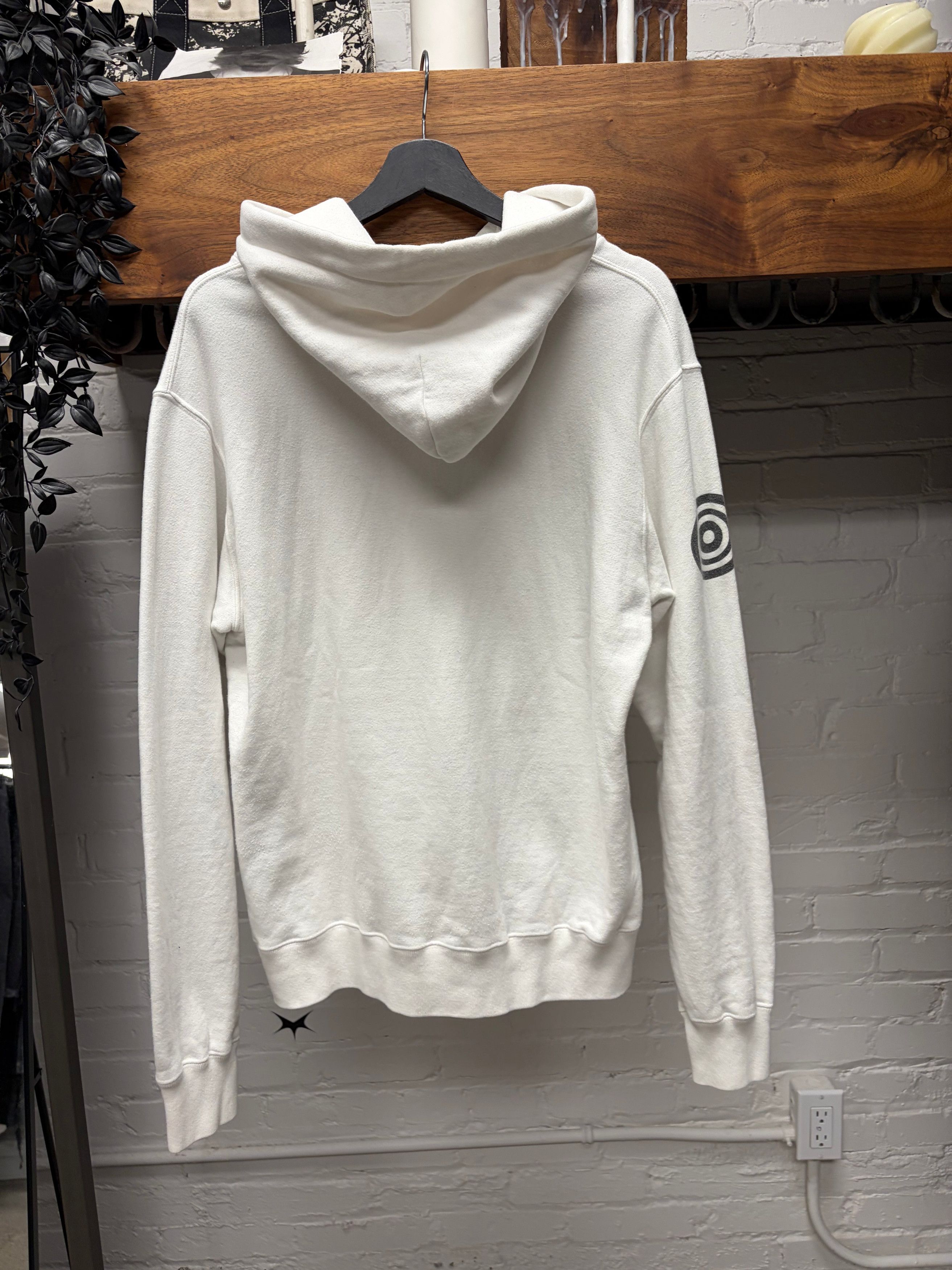 Undercover AW2020 Undercover ‘Fallen Man’ Arrow Rain White Graphic Hoodie Size US L / EU 52-54 / 3 - 4 Thumbnail