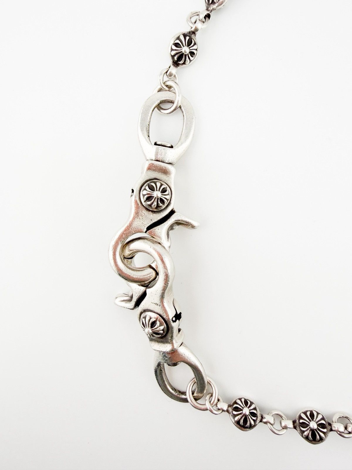 Chrome Hearts RARE! Chrome Hearts Wallet Chain Double Lobster Cross Ball Size ONE SIZE - 2 Thumbnail