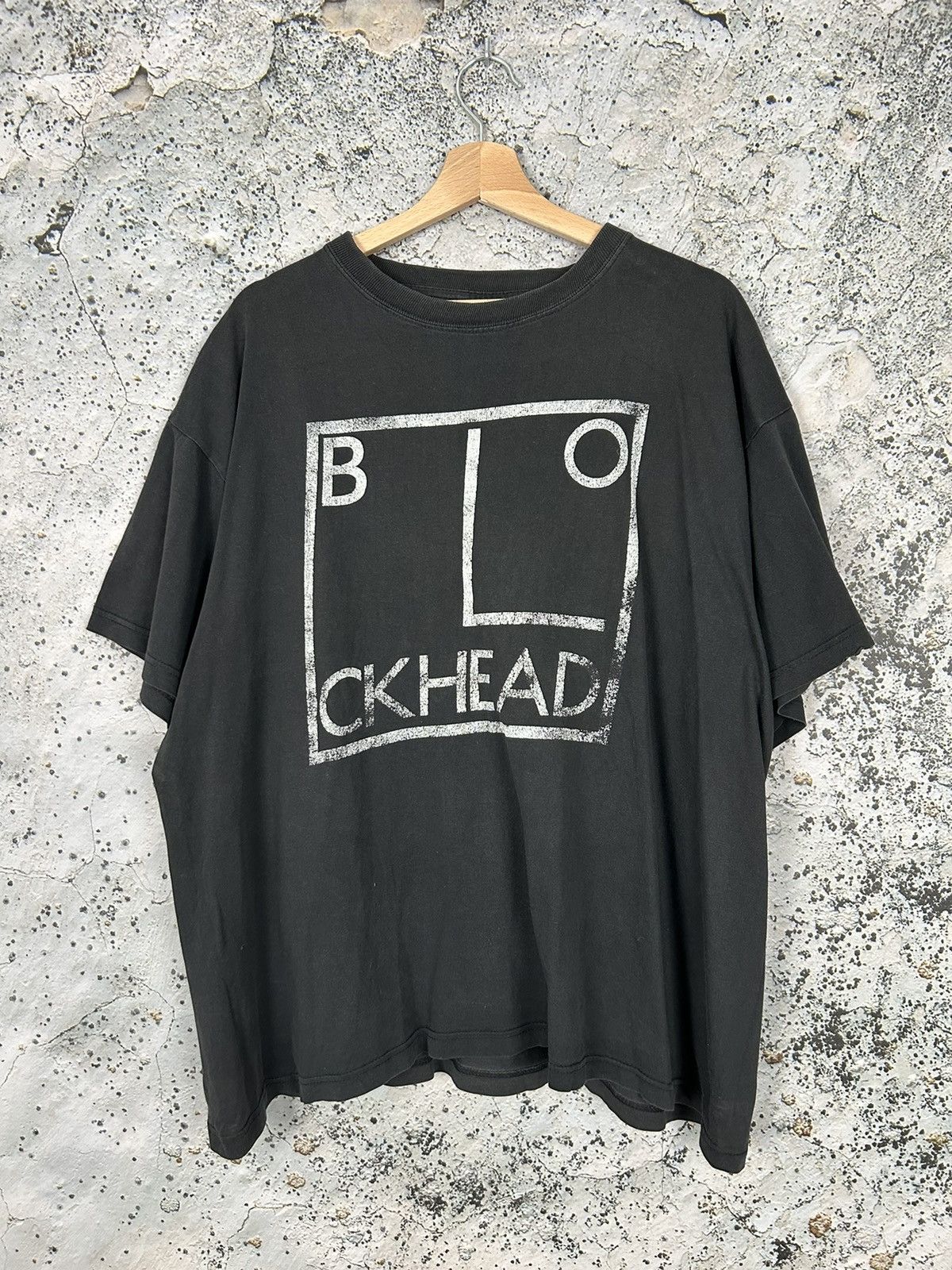 Band Tees Vintage Blockhead 90s Band Tee Tour Rare Washed Black Size US XL / EU 56 / 4 - 1 Thumbnail