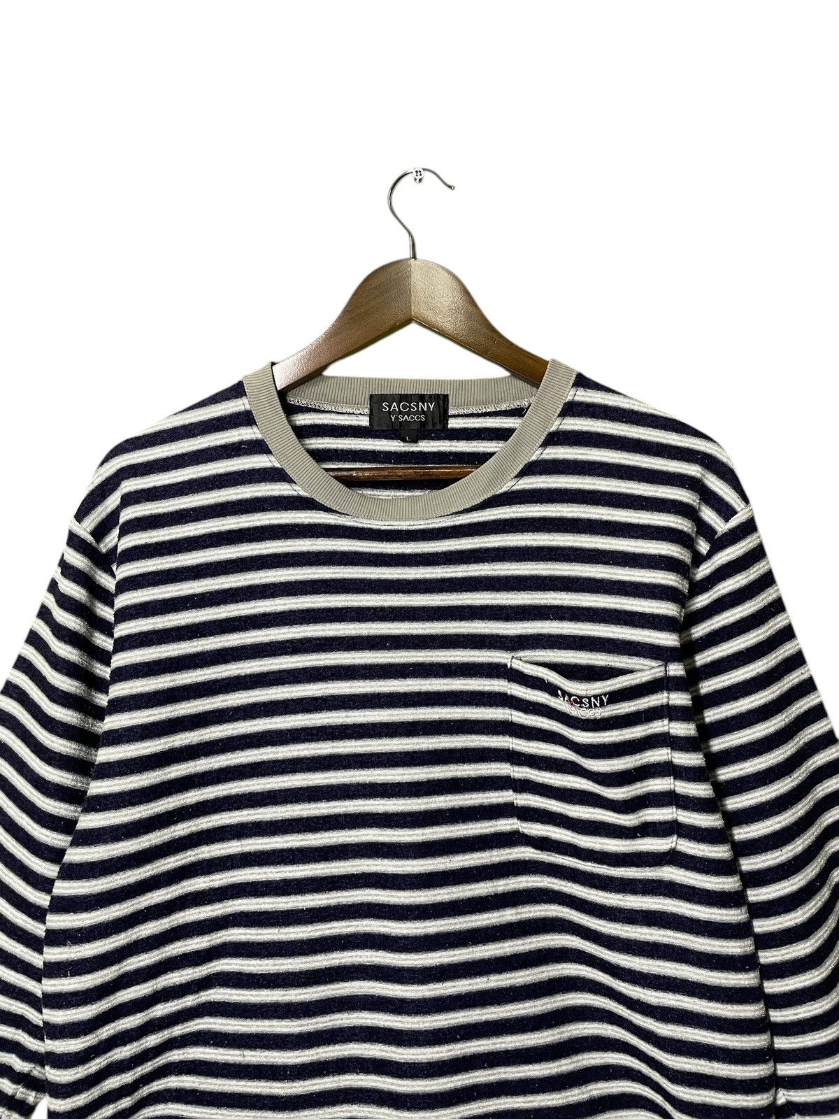 Designer × Japanese Brand × Yohji Yamamoto Sacsny Y’saccs by yohjiyamamoto crewneck sweatshirt Size US L / EU 52-54 / 3 - 4 Thumbnail