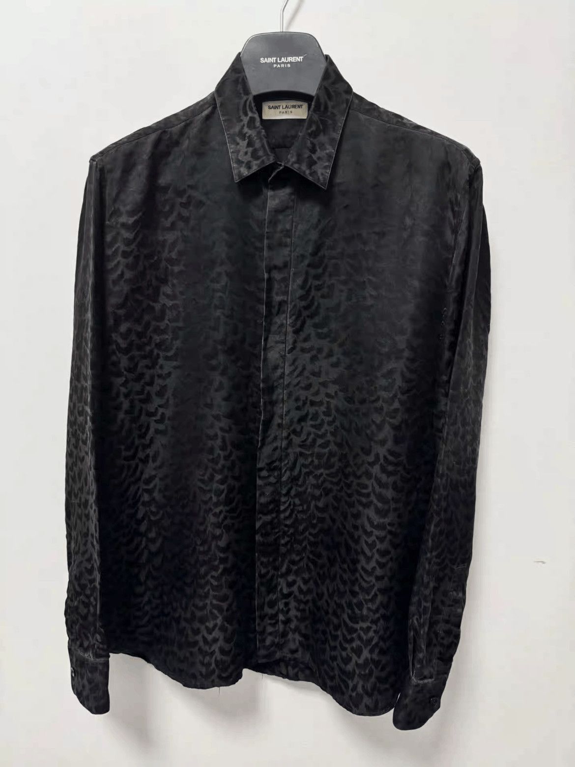 Sz 39 Saint Laurent Paris 22AW Leopard Shirt-2508