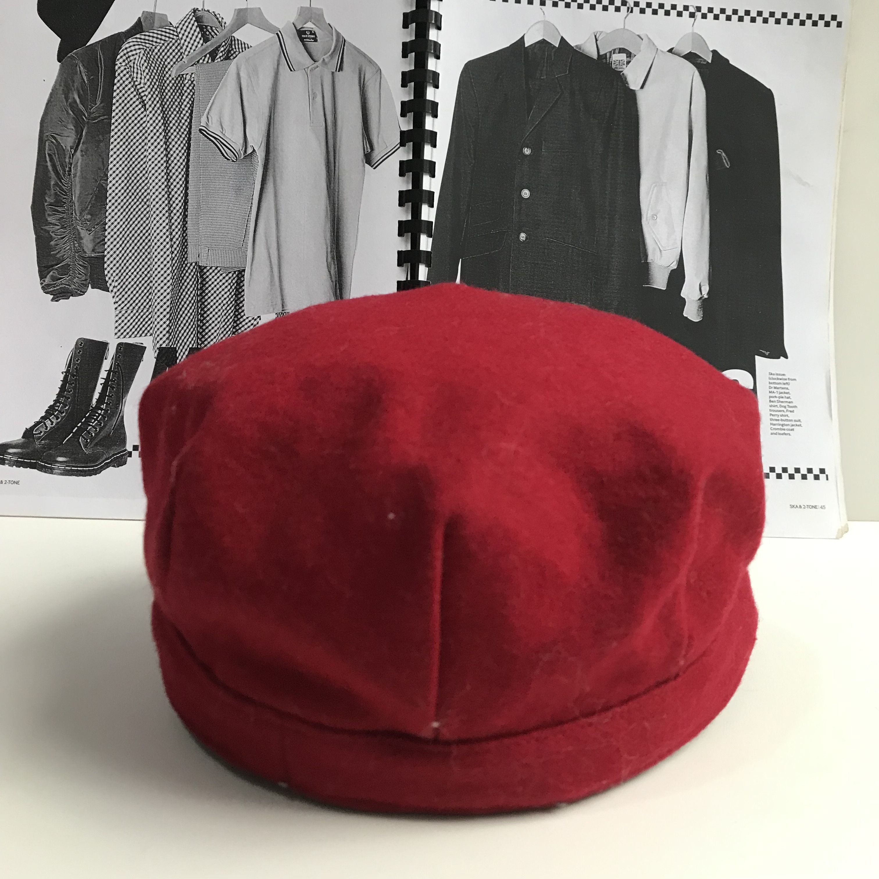 Barbour Vintage Barbour bothal bakerboy in Red Patrol Cap Size S Size ONE SIZE - 5 Thumbnail