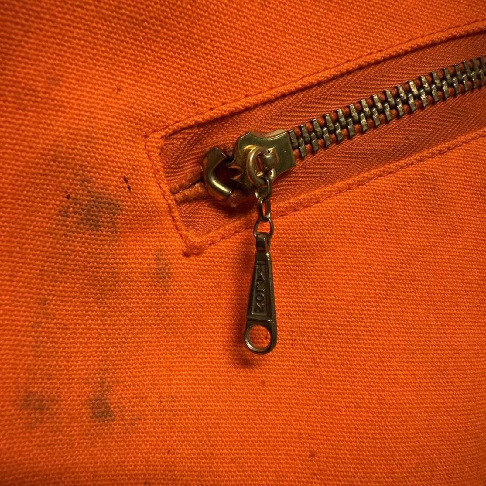 Other Fleece lined 1960s orange vintage hunting vest, talon zip XL Size US XL / EU 56 / 4 - 5 Thumbnail