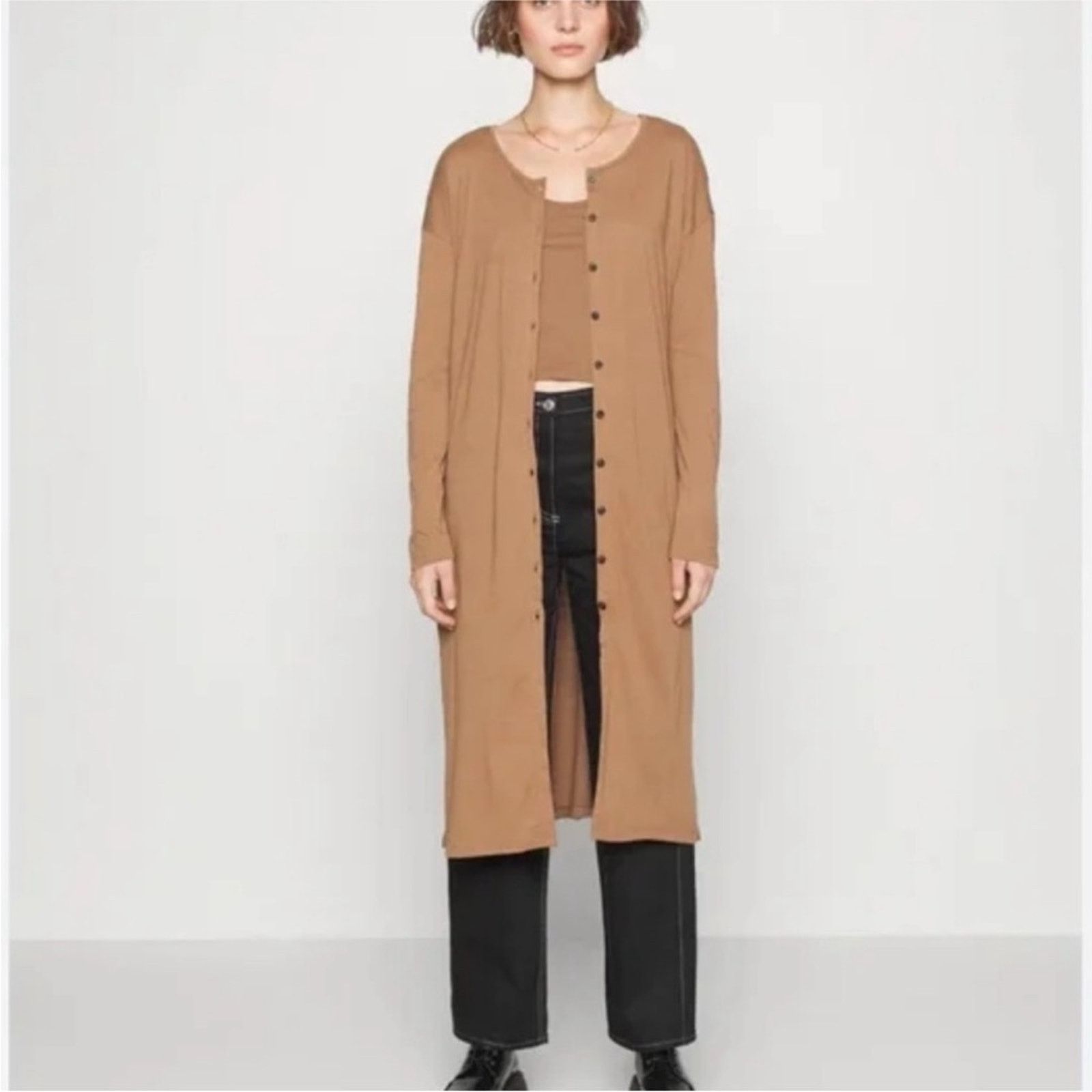 Madewell Madewell Earthy Brown Long Sleeve Duster Cardigan Button EUC Size S / US 4 / IT 40 - 12 Thumbnail