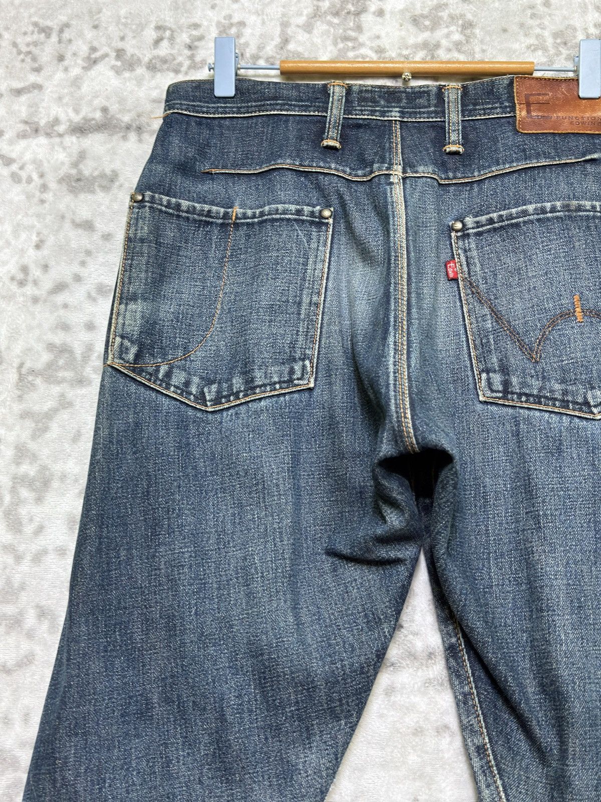 Edwin Vintage Edwin E-Function J-Cut Twisted Leg Jeans Size US 30 / EU 46 - 9 Thumbnail