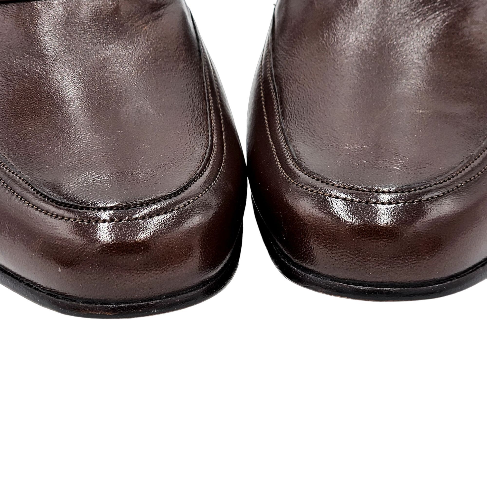 Bally NEW Vintage Bally Men 6.5E Brown Calfskin Leather Dress Shoe Size US 6.5 / EU 39-40 - 14 Thumbnail