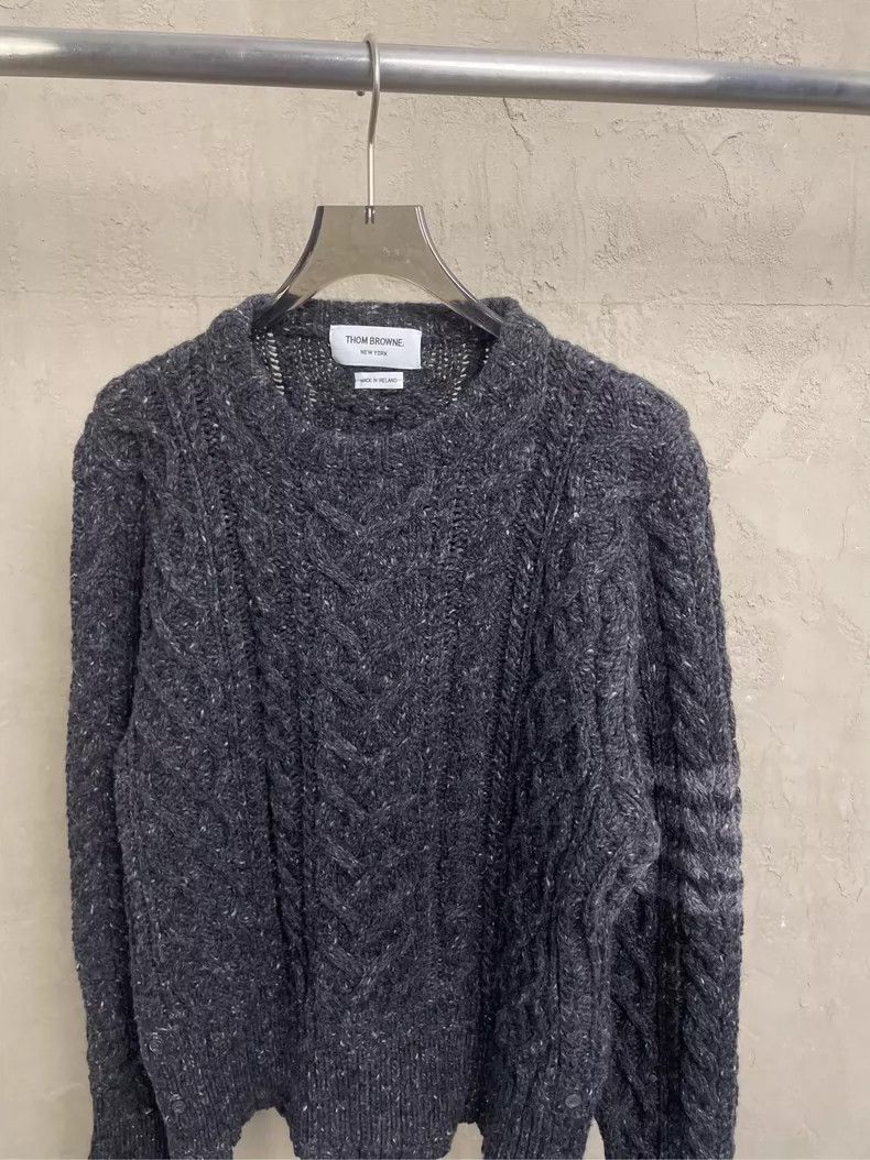 Thom Browne Thom Browne size2 Wool horse hair round neck sweater Size US M / EU 48-50 / 2 - 4 Thumbnail