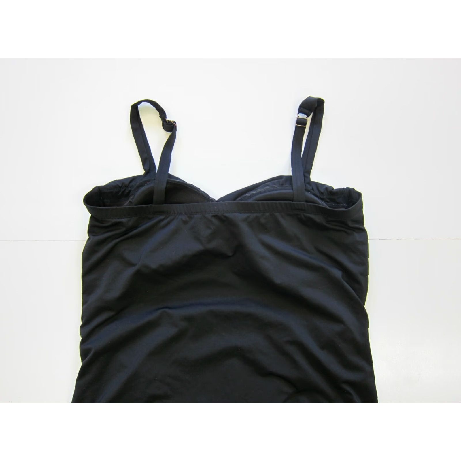 Vintage Clean Water Black Slimming Ruched Modest Swimsuit Dress Women Size 18W Size XXL / US 16-18 / IT 52-54 - 5 Thumbnail