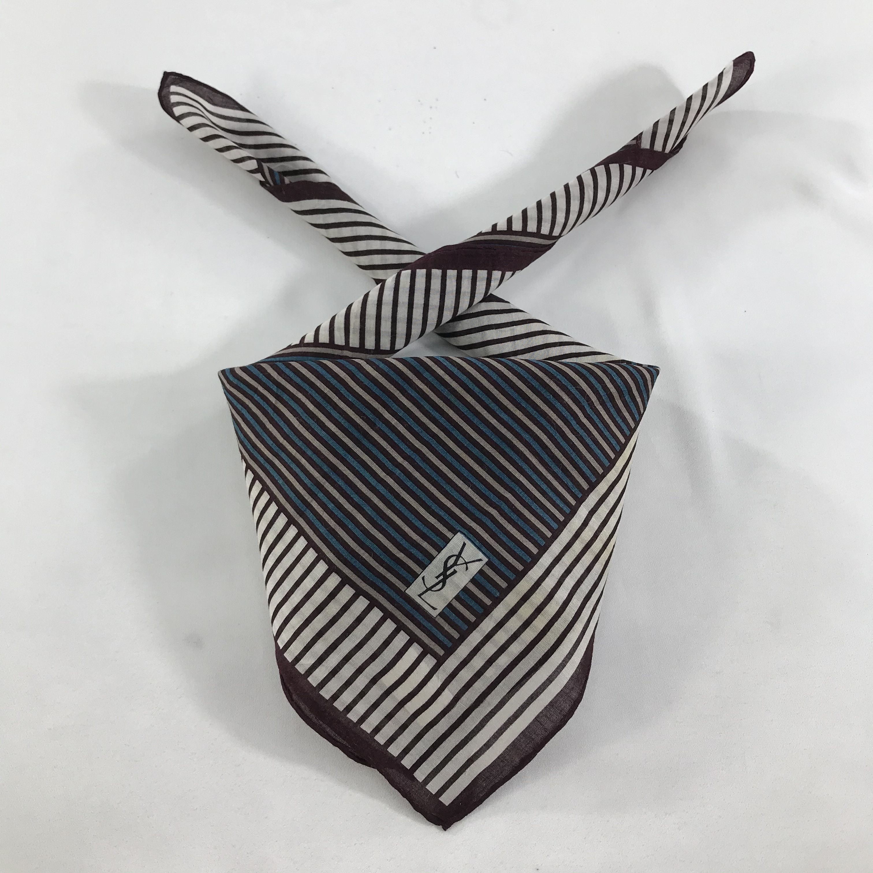 Vintage × Yves Saint Laurent Yves Saint Laurent Bandana / Handkerchief/Neckerchief -S1581 Size ONE SIZE - 3 Thumbnail