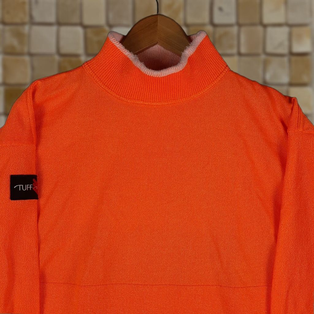 Vintage VINTAGE Tuff Lite Sweatshirt Pullover 2X Mens Size Big & Tall Orange Crew Neck 90s College USA 2X Size US XXL / EU 58 / 5 - 1 Thumbnail