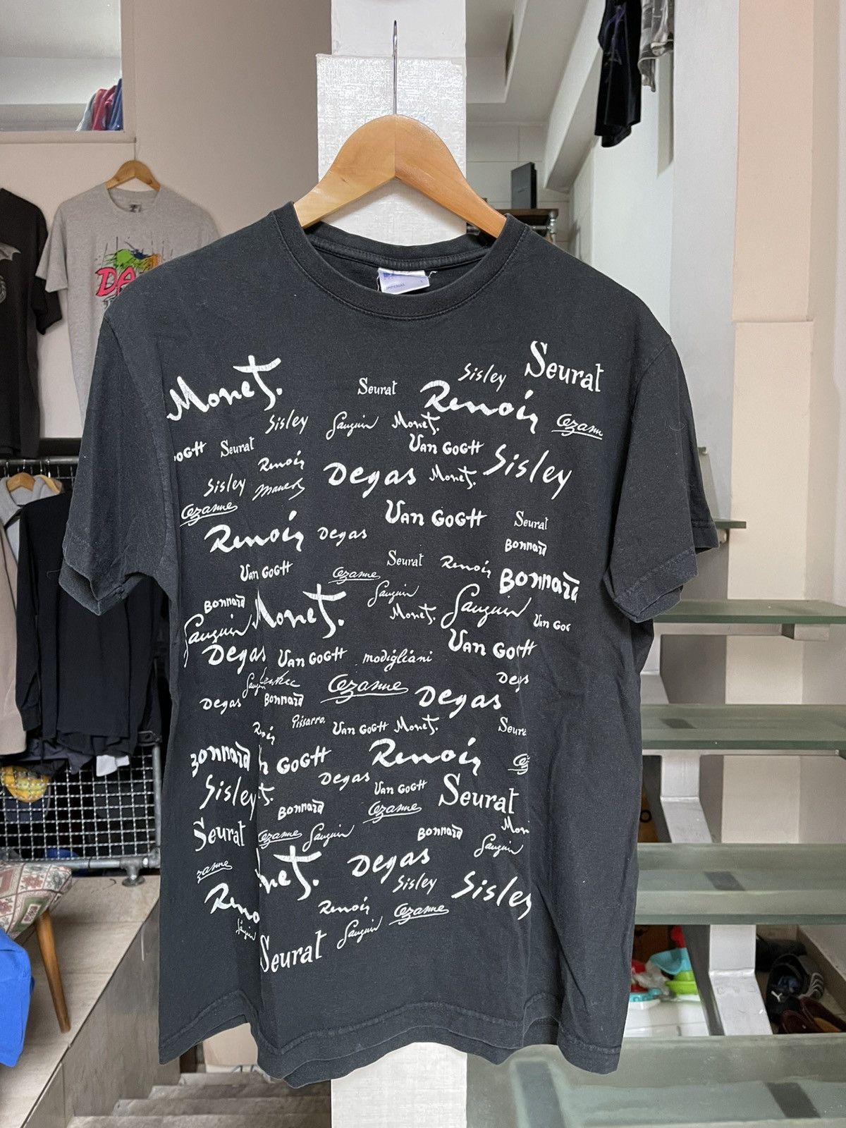 Vintage Vintage Painter Signatures t shirt collage Size US L / EU 52-54 / 3 - 1 Thumbnail