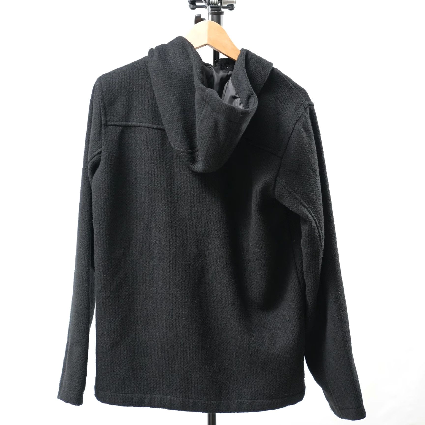 Vintage VINTAGE Ezekiel Knitted Utility Hooded Jacket Mens M Black Urban Button Up Grunge Size US M / EU 48-50 / 2 - 2 Thumbnail