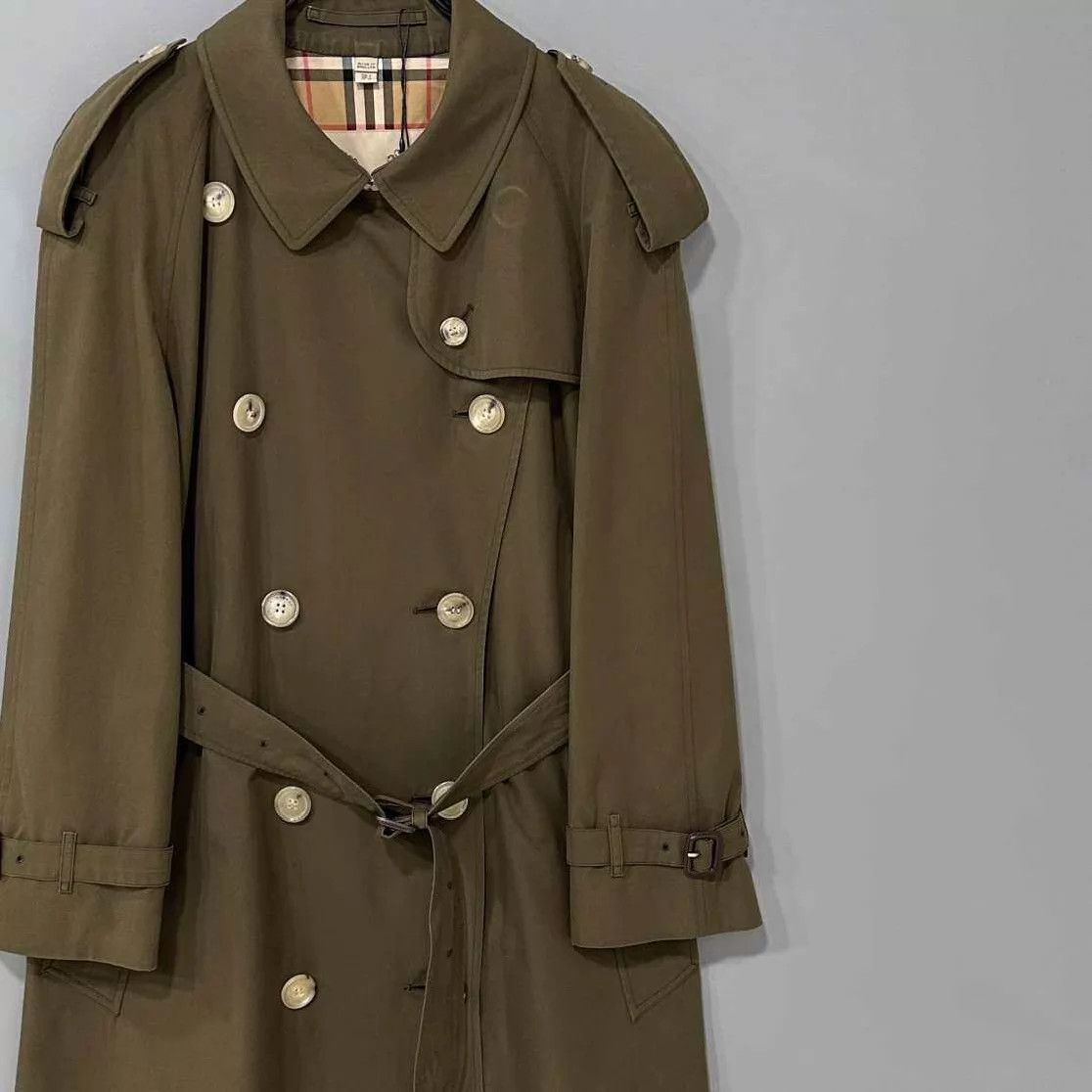 Burberry Burberry Westminster check doublebreasted Olive UK6 99 new Size XS / US 0-2 / IT 36-38 - 1 Thumbnail