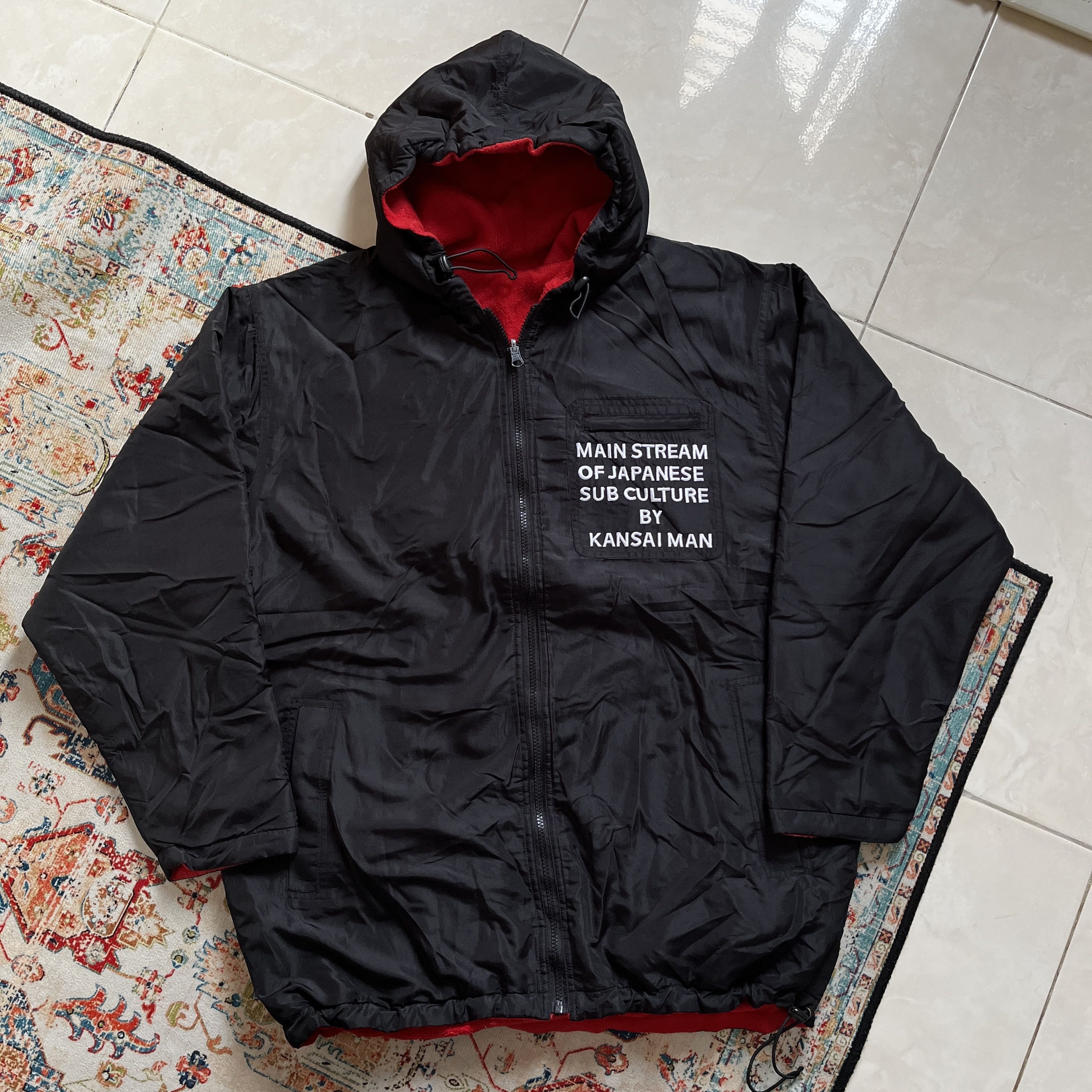 Kansai Yamamoto Vintage Kansai Yamamoto subculture japan reversible jacket Size US XL / EU 56 / 4 - 6 Thumbnail