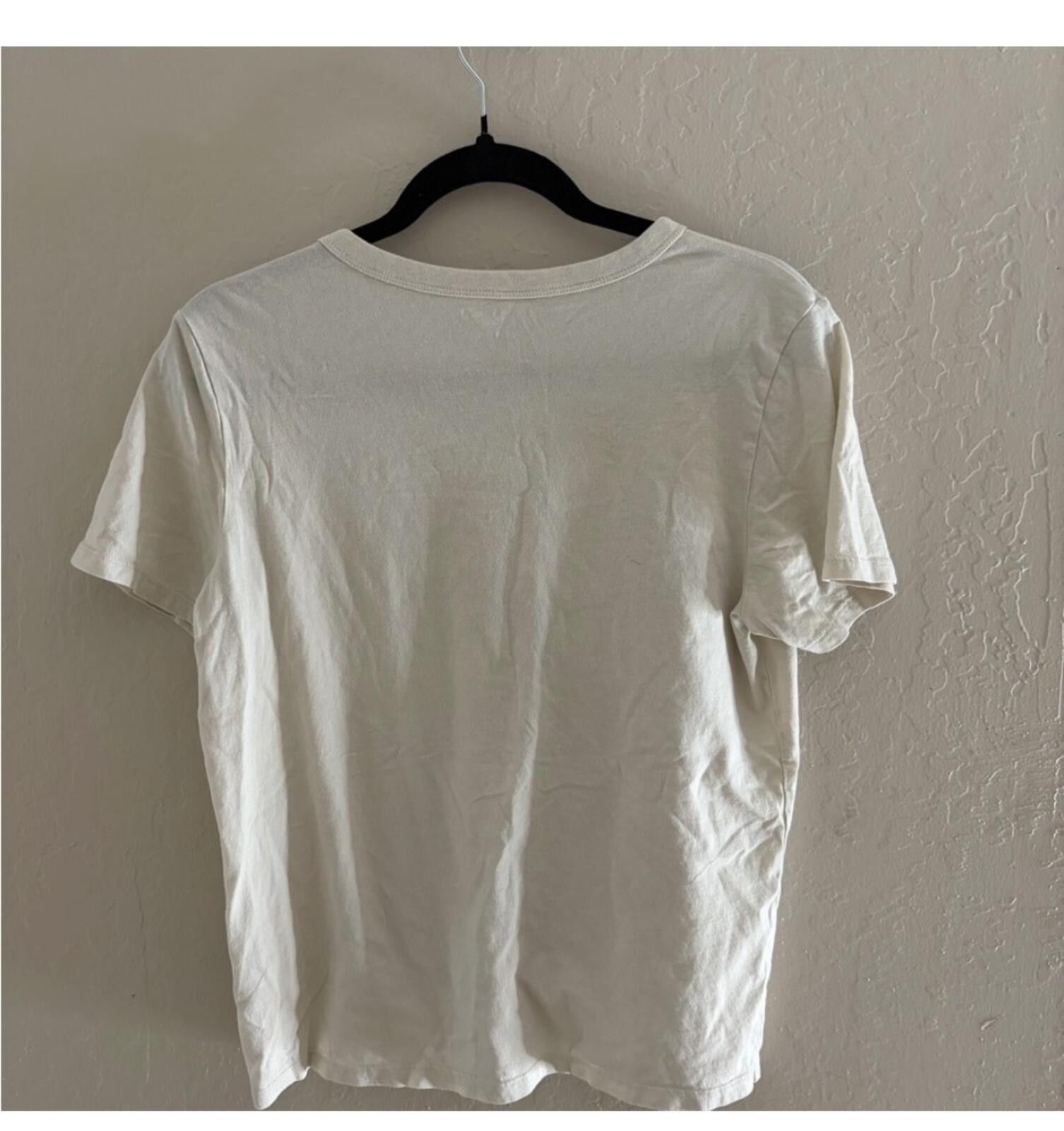Old Navy Old Navy Cream 'Hopeless Romantic' Tee Size M / US 6-8 / IT 42-44 - 4 Thumbnail