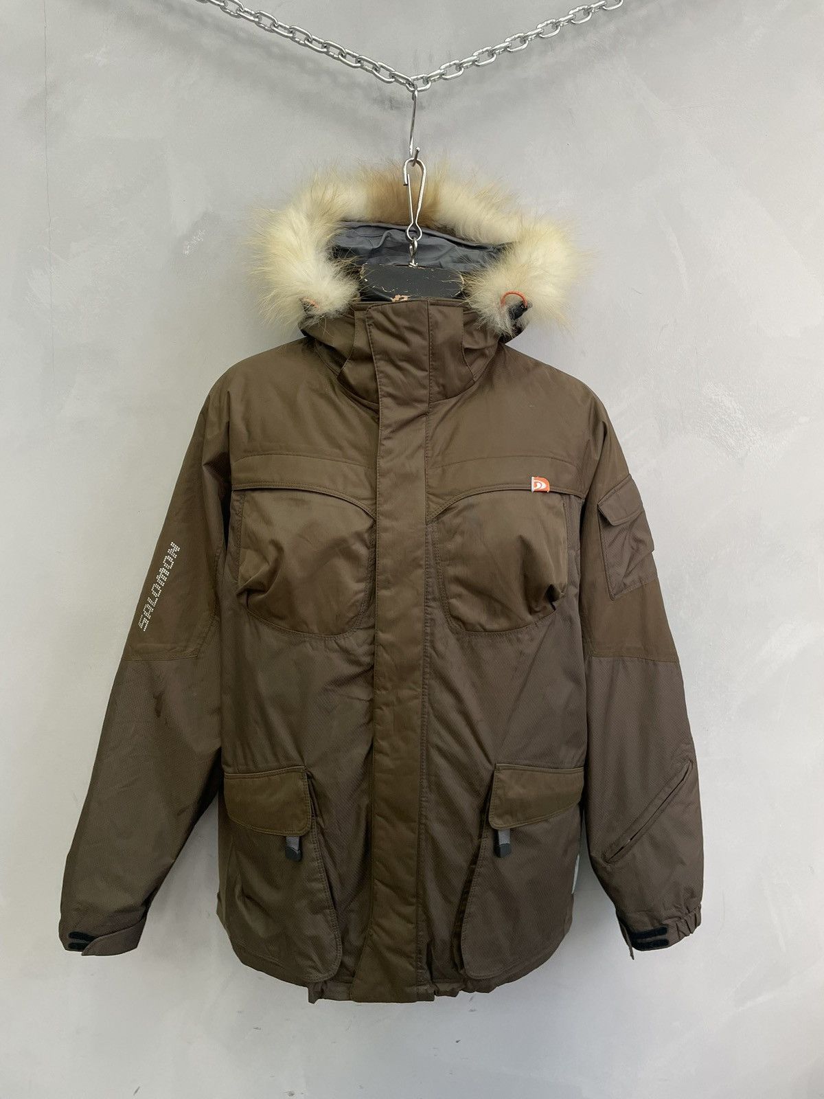 ジャケット・アウター archive SALOMON technical jacket y2k Salomon Ski Vintage Brown Outdoor Jacket Y2K Tech
