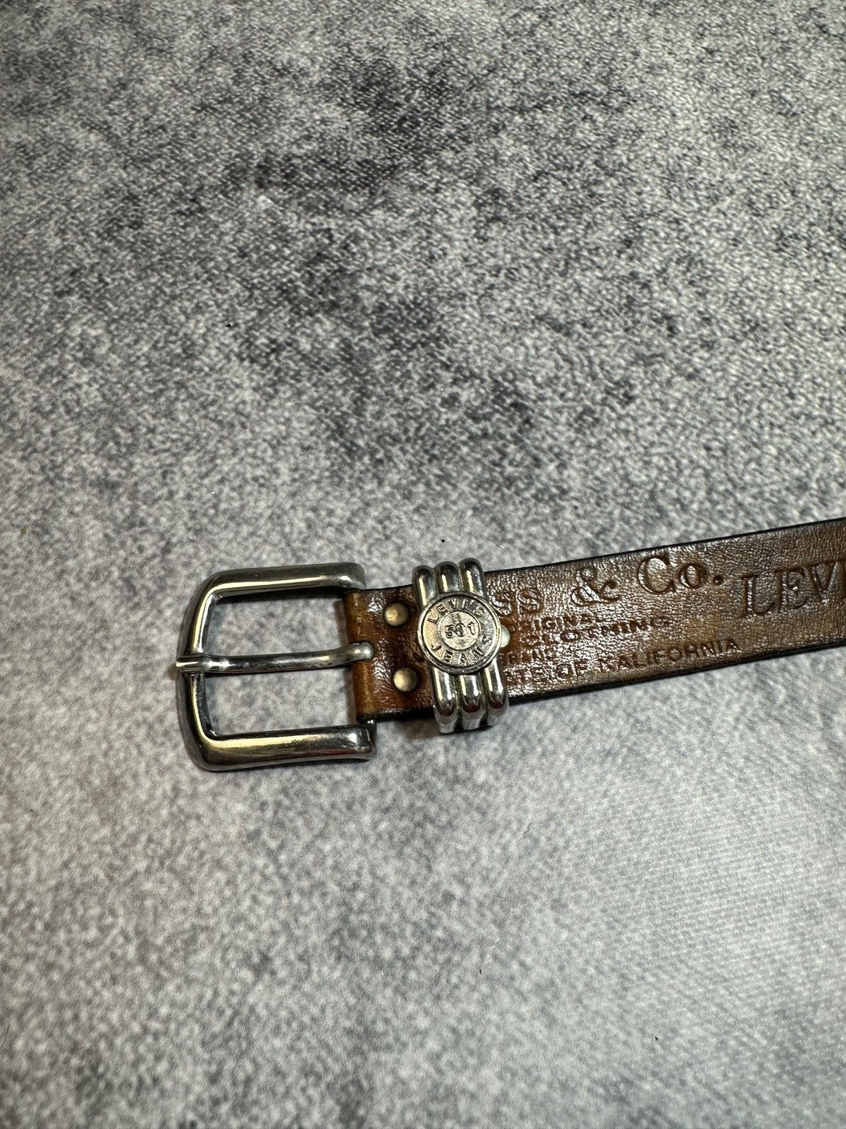 Leather × Levi's Vintage Levi’s Logo Belts Streetwear Leather Style Rare USA Size ONE SIZE - 3 Thumbnail