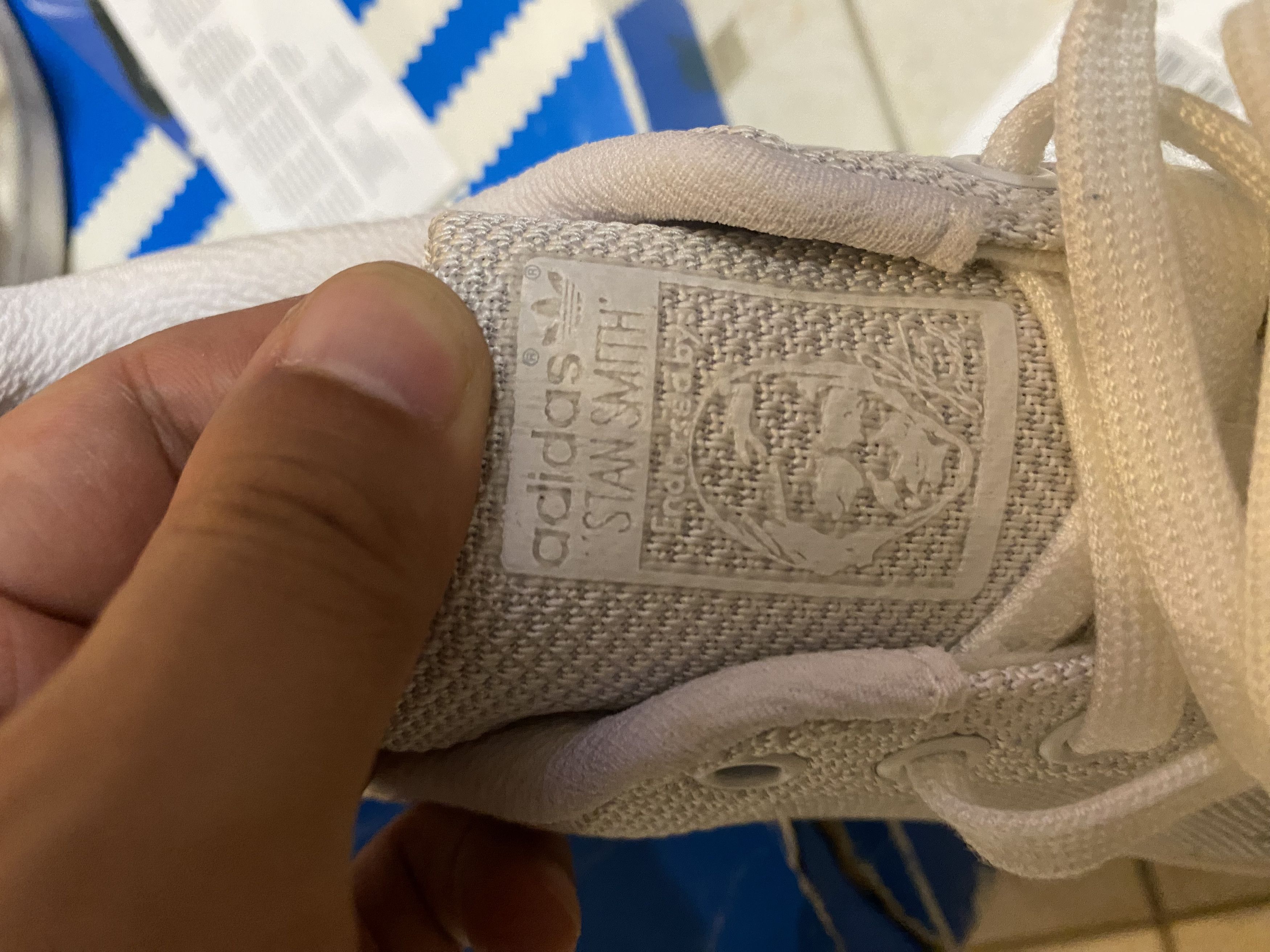Adidas Adidas Stan Smith White and Grey Primeknit Sneakers US7 Size US 7 / EU 40 - 4 Thumbnail