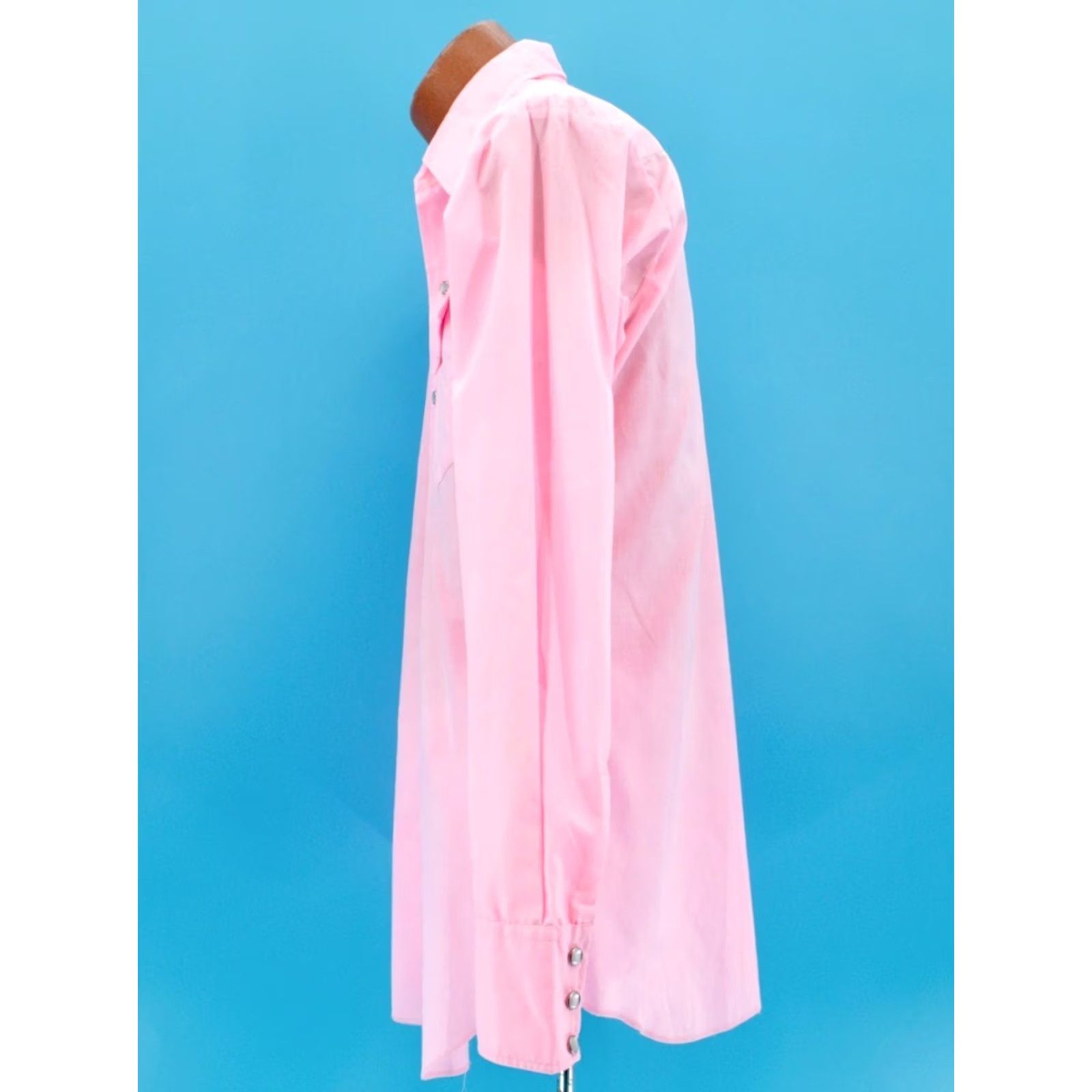 Vintage H Bar C Western Shirt Mens VTG 70s Pink H Bar C Size M 15.5 33 1970s Casual Long Sleeve Shirt Size US M / EU 48-50 / 2 - 2 Thumbnail
