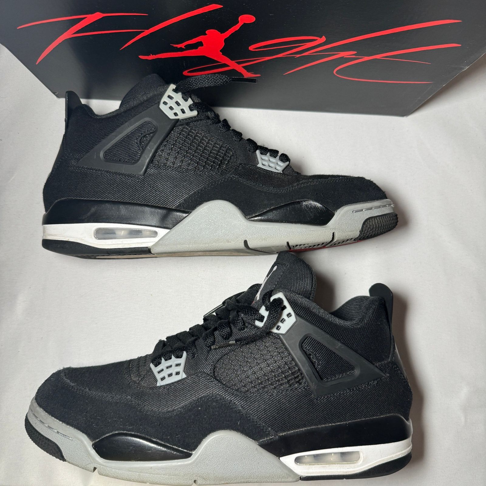 Jordan Brand × Nike Size 10.5 - Air Jordan 4 Retro SE Black Canvas Men's Shoes Size US 10.5 / EU 43-44 - 2 Thumbnail