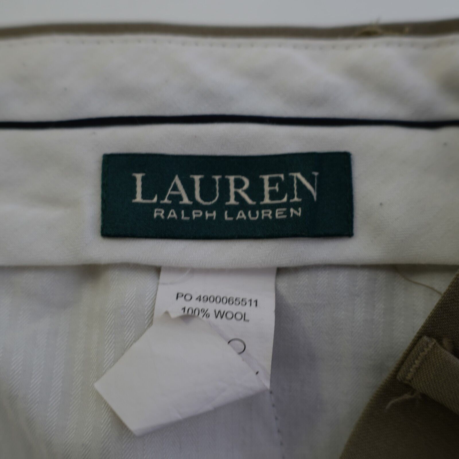 Lauren Ralph Lauren Lauren Ralph Lauren Tan Wool 39/30 Dress Pants Pleated Cuffe Size US 39 - 6 Thumbnail
