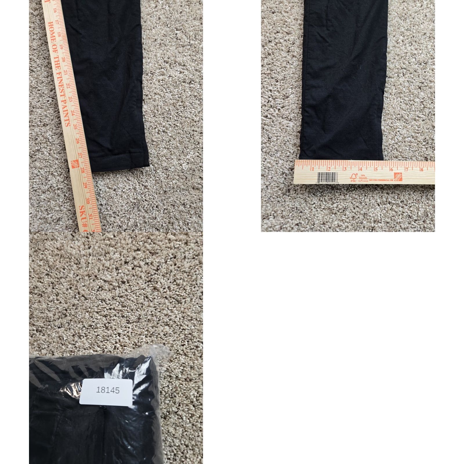 Uniqlo Uniqlo Chino Pants Womens Small Black Pull On Drawstring Fleece Lined Tapered Size 28" / US 6 / IT 42 - 8 Thumbnail