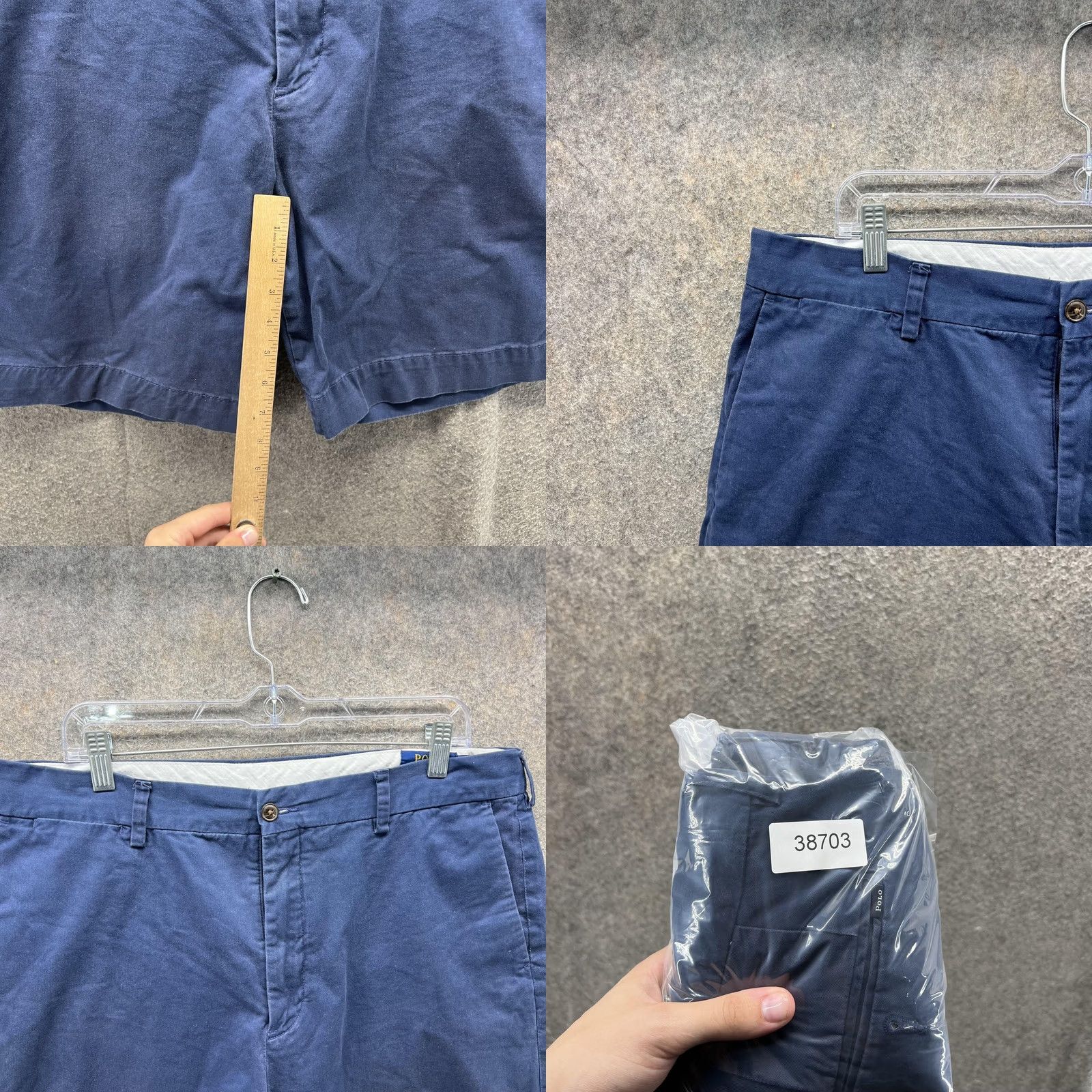 Polo Ralph Lauren Polo Ralph Lauren Shorts Mens 36 Blue Stretch Classic Fit Chino Casual Size US M / EU 48-50 / 2 - 8 Thumbnail