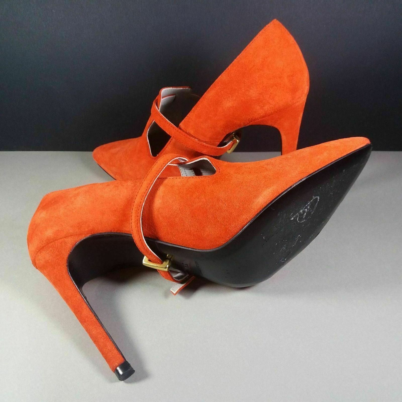 Preen by Thornton Bregrazzi PREEN Thornton Bregazzi Coral Suede Nolan Pumps Size 39 Box Size US 9 / IT 39 - 5 Thumbnail