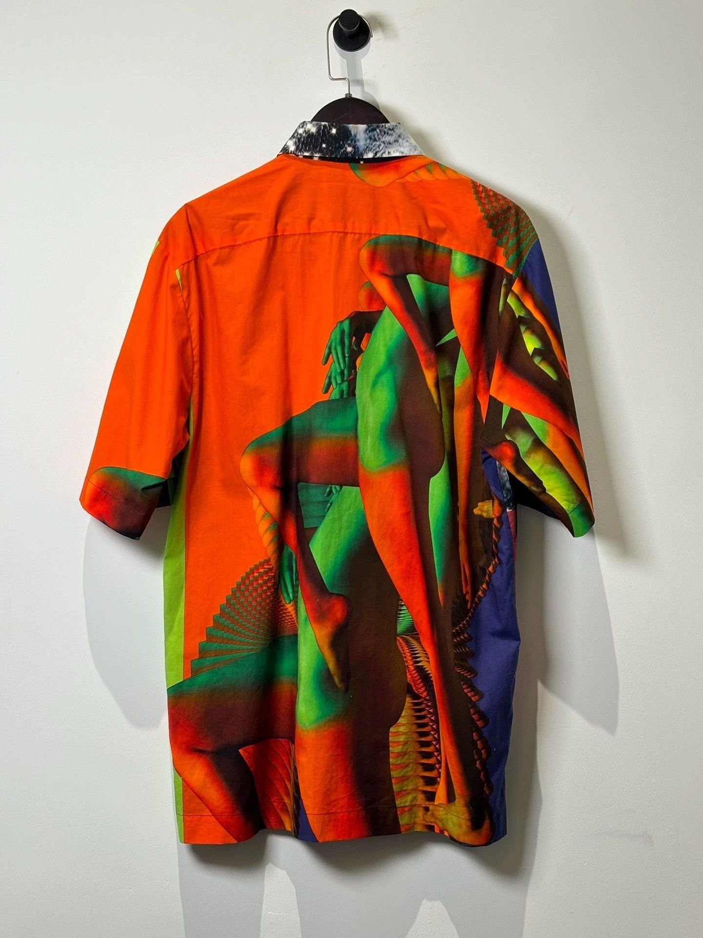 Dries Van Noten Multi Abstract Print Short Sleeve Button-Up Size US S / EU 44-46 / 1 - 5 Thumbnail