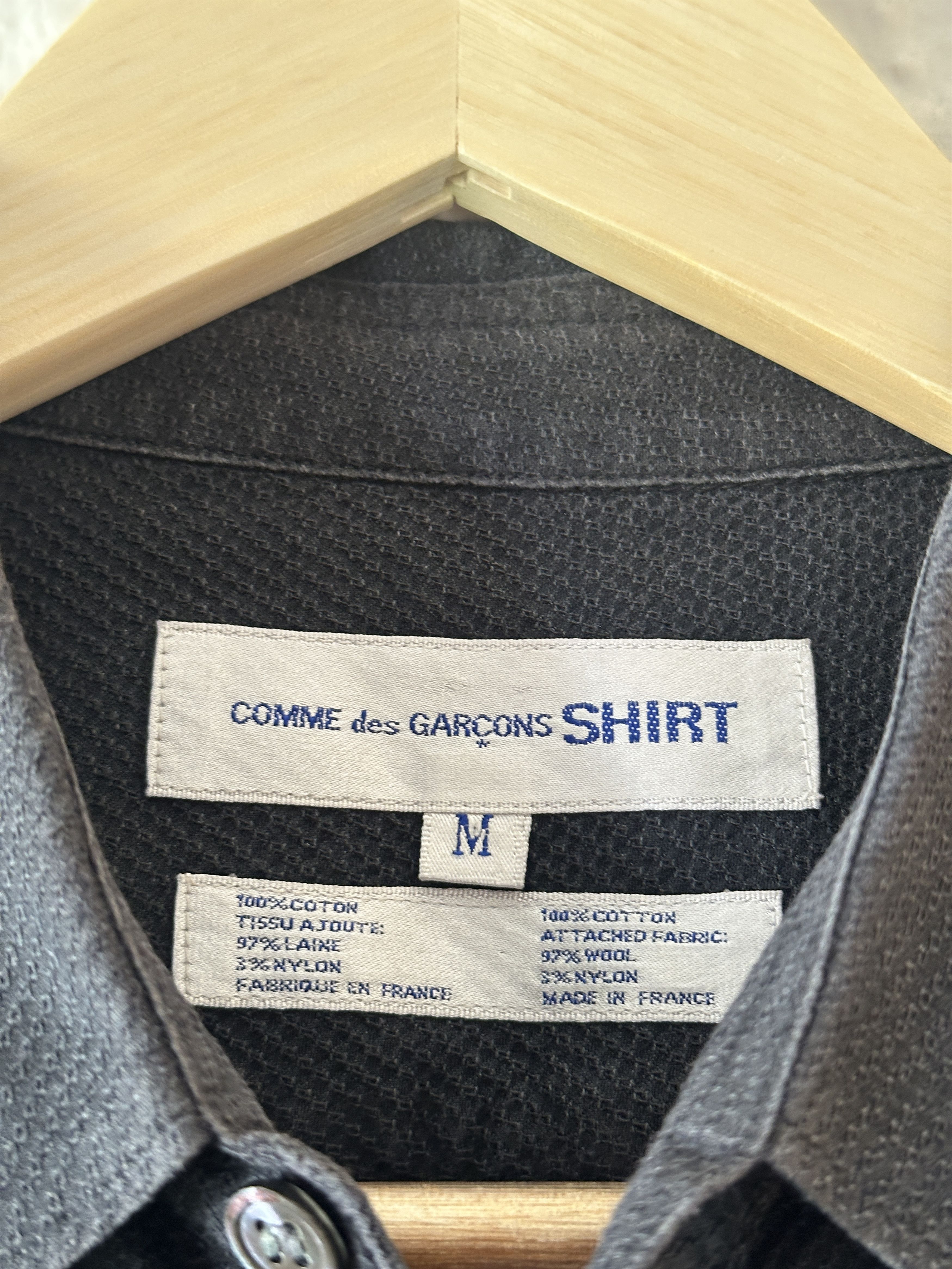 Comme des Garcons Comme des Garcons Wool Lined Button Up Shirt Size US M / EU 48-50 / 2 - 3 Thumbnail