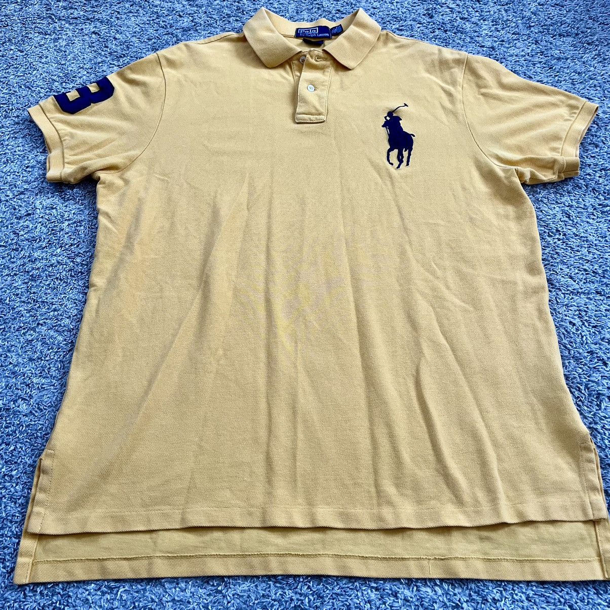 Polo Ralph Lauren × Wu-Tang Clan 🔴Polo Ralph Lauren Shirt Size XL Yellow Big Pony WuTang Size US XL / EU 56 / 4 - 7 Thumbnail