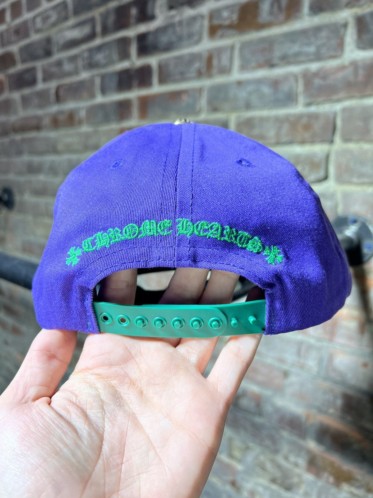 Chrome Hearts Chrome Hearts CH Baseball Snapback Purple Green Size ONE SIZE - 4 Thumbnail