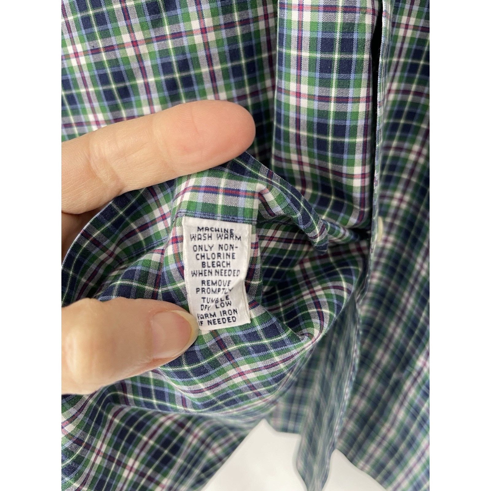 Ralph Lauren Ralph Lauren Classic 100% Cotton XL Plaid Button-Down Green Size US XL / EU 56 / 4 - 5 Thumbnail