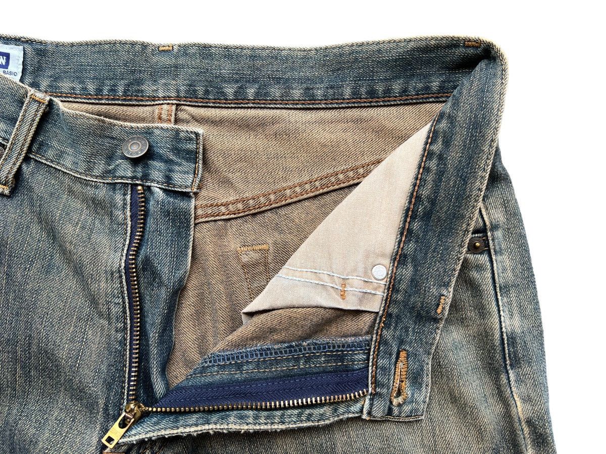 Edwin Vintage Edwin Distressed Rusty Denim Jeans 32x32 Size US 32 / EU 48 - 9 Thumbnail