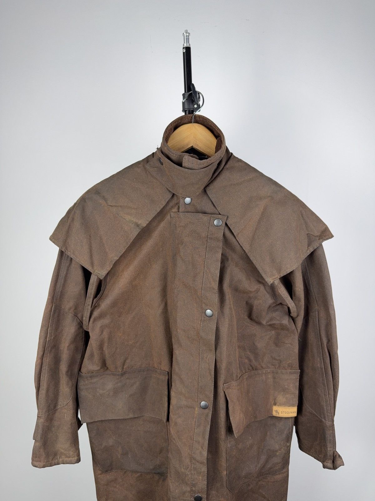 Vintage Vintage 90s Stockman Drover Waxed Duster Coat Australia Size US M / EU 48-50 / 2 - 2 Thumbnail