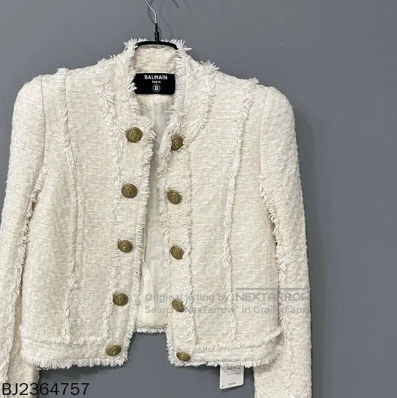 Balmain Balmain White Women's Jacket . Size XXS / US 00 / IT 34 - 2 Thumbnail