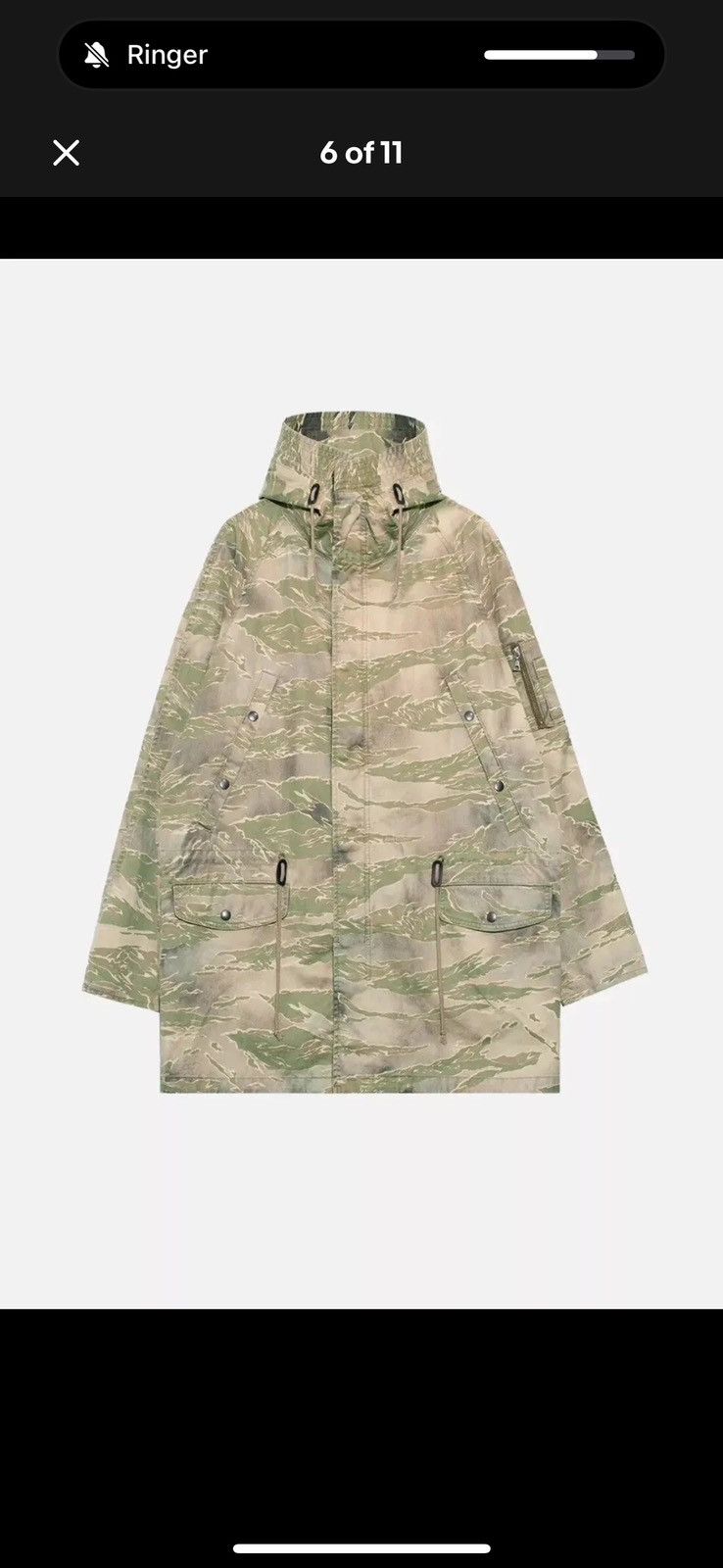 John Elliott JOHN ELLIOTT Military Parka Jacket Tiger Camo Sz 3 Large NWT Size US L / EU 52-54 / 3 - 1 Thumbnail
