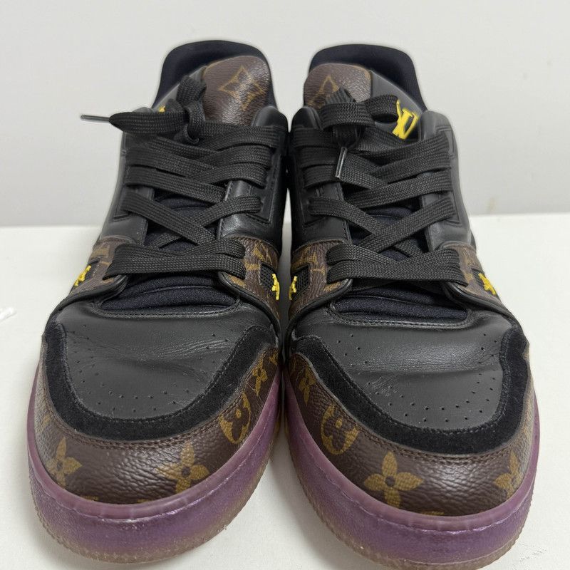 Louis Vuitton Louis Vuitton Trainer Casual Shoes in Purple and Gold - Size US 10 / EU 43 - 2 Thumbnail