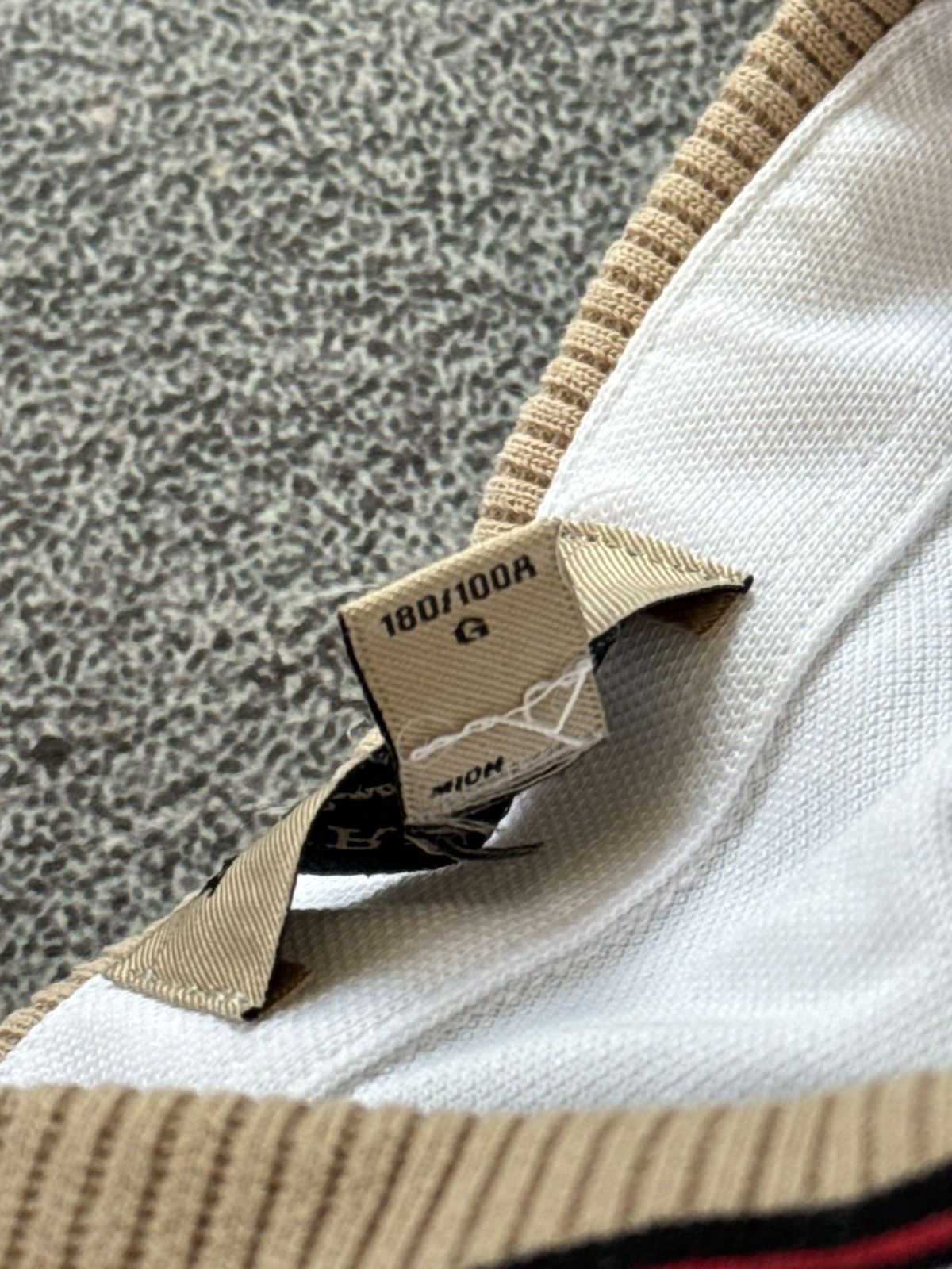 Burberry × Designer Burberry L white polo tee T-shirt old money Size US L / EU 52-54 / 3 - 10 Thumbnail