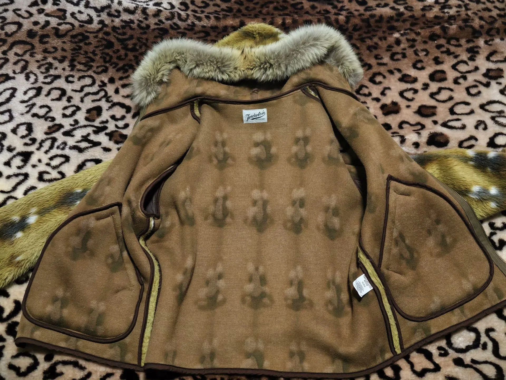 Other Fox Pattern Faux Fur Hoodie. Size US M / EU 48-50 / 2 - 3 Thumbnail