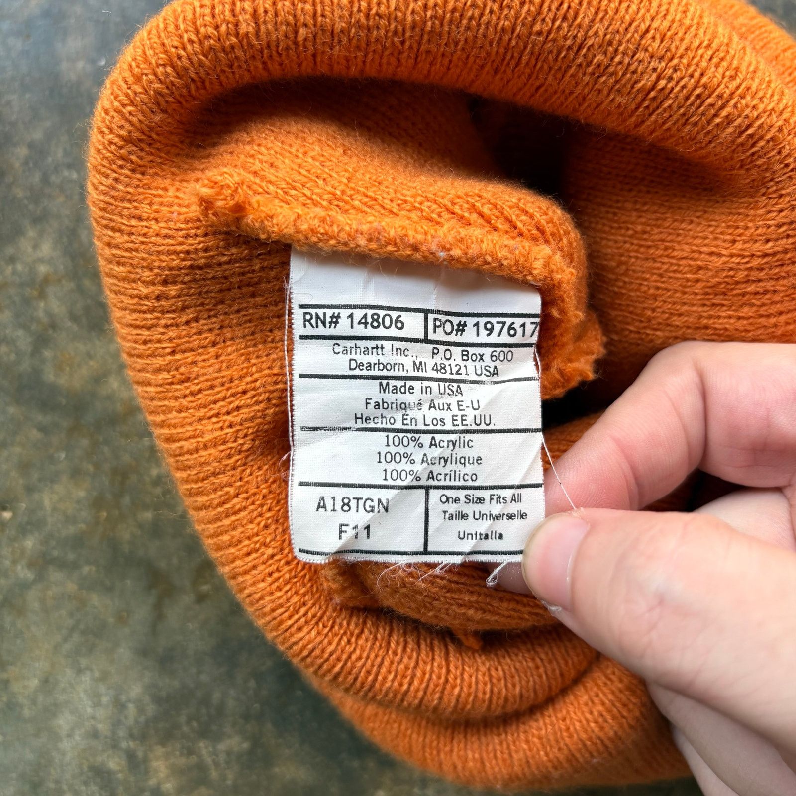 Carhartt Vintage Y2K Beautiful Carhartt Beanie Size ONE SIZE - 2 Thumbnail