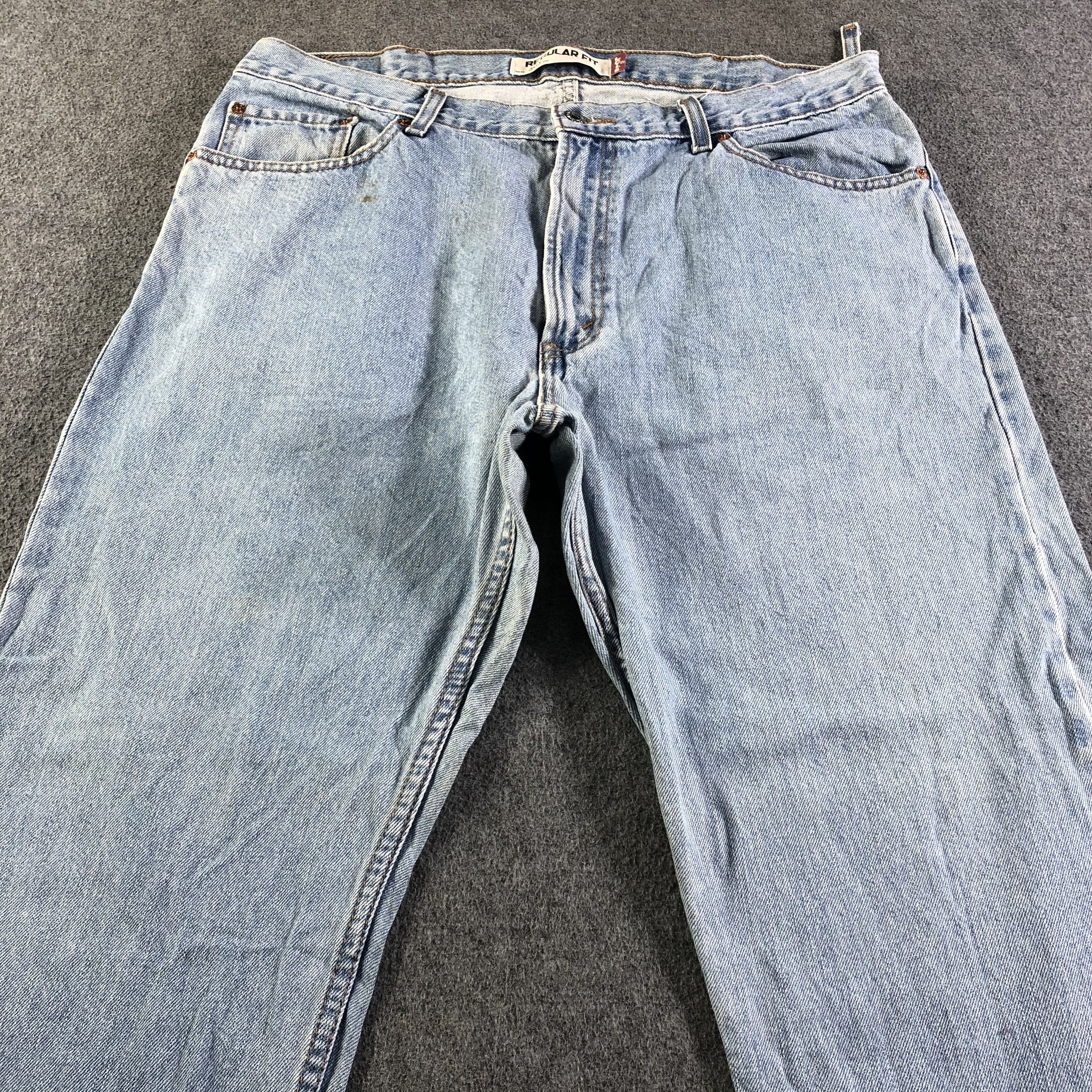 Levi's Vintage Blue Wash Levis 505 Jeans-J4419 Size US 37 - 3 Thumbnail