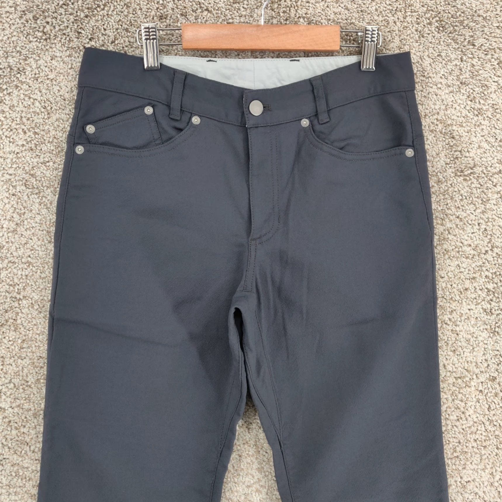 Outlier OUTLIER Pants Slim Mens 30 Workwear Canvas Water Resistant 5-Pocket Straight Rise Mid Gray Size US 30 / EU 46 - 2 Thumbnail