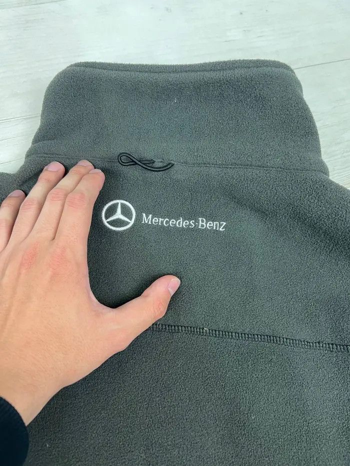 Mercedes-Benz Vintage Mercedes Benz Fleece Jacket Size US L / EU 52-54 / 3 - 10 Thumbnail